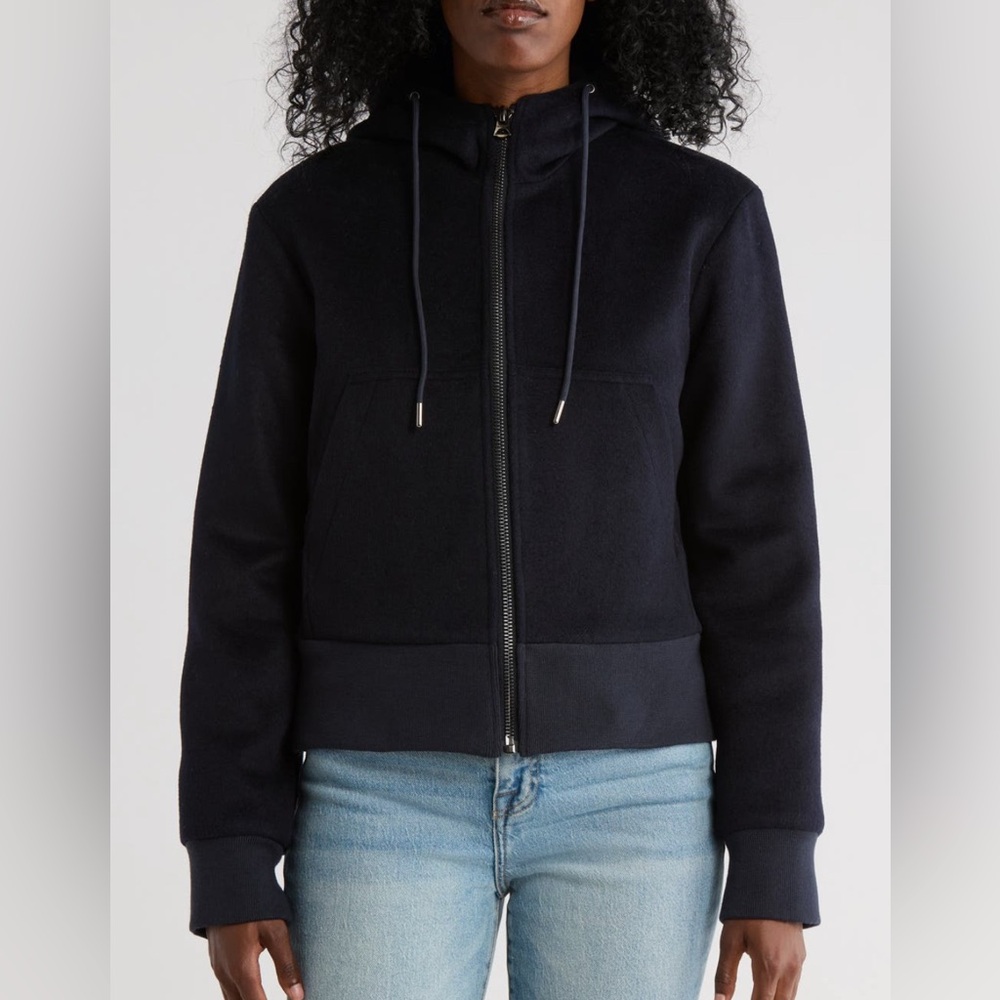 Hudson Jeans Women's Black Zip-Up Jacket